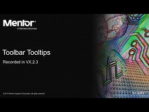 Toolbar Tooltips in the schematic