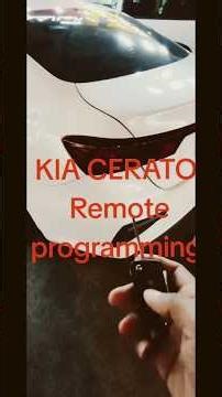 KIA 2018 Remote programming and key programming #kia