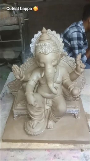 🐘 Mitti Se Ganpati Bappa Ka Sundar Roop😍#art #shorts #trending #viral