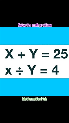 Mathematics Hub | Solve the math problem #mathproblem #viralreels #viral #maths | Instagram