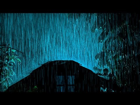 Heavy Rain and Thunderstorm on Metal Roof for Deep Sleep, Insomnia Relief, Stress Reduction