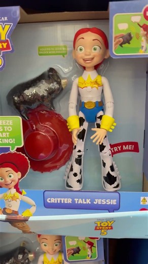 Disney Pixar Toy Story 5 Action Figures Jessie Woody Buzz Lightyear Mattel Toys in the toy aisle