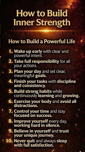 How to Build Inner Strength: Rules for a Powerful Life