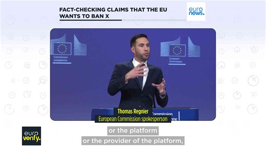 Fact-check: EU has not said it wants to ban X over Musk interference