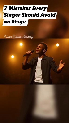 7 Mistakes Every Singer Shouldn't make when performing on stage #choristers #singinglessons #singer #vocaltips #stageperformance #stagesinging | VOOM Vocal Academy