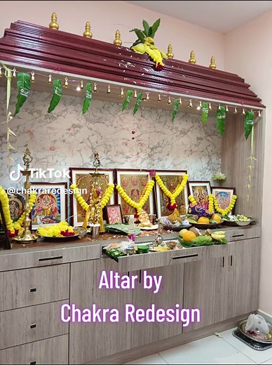 Chakra Redesign Altar Cabinet at Pooja Medai