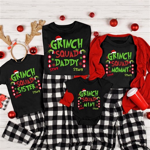 Custom Grinch Family Shirts Christmas Mommy Daddy Grinch Shirt Custom Christmas Matching Shirt Christmas Gift Family Xmas Tee Grinc Grandma - Etsy