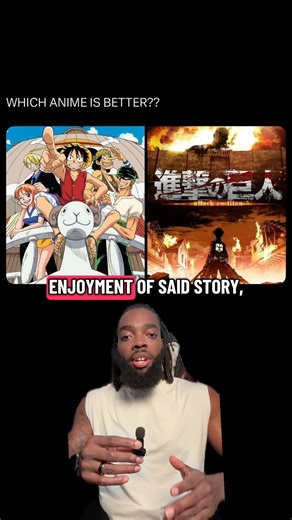 Which Anime Is Better One Piece Or Attack On Titan #anime #tvshow