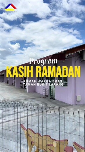 Program Kasih Ramadan Rumah Warga Emas Taman Bukit Larang di Telok Mas, Melaka pada 12 Mac 2026 (Khamis). Lembaga Perumahan Melaka menjadikan Bulan Ramadan lebih bermakna buat penghuni Rumah Warga Emas Taman Bukit Larang dengan menghulurkan sumbangan sempena menjelang perayaan Aidilfitri menerusi inisiatif tanggungjawab sosial korporat CSR. Penyerahan sumbangan telah disempurnakan oleh YBhg. Datuk TPr Hj. Murad Bin Hj. Husin, Pengarah Eksekutif LPM. Turut hadir YBhg. Datuk Akramuddin Bin Hj. Ab 
