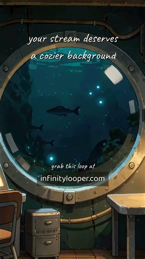 Underwater Research Lab Porthole View 🌊 Sleep, Study & Focus Ambience #Shorts