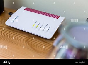 Fritz!Box wireless router is designed to give a fast and reliable broadband internet connection with features including parental controls and easy 'plug-in and go' set up. Using Wireless AC and Wireless N, the dual band FRITZ!Box 7530 is a must for homes that enjoy video streaming services like Netflix and Amazon Prime.  The FRITZ!Box 7530 also has an integrated DECT telephone system, compatible with all common telephones - analogue phones, fax machines and IP phones.  Credit: Windmill Images/Al