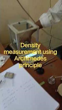 How to measure density using Archimedes principle