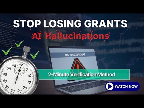 Stop Losing Grants to AI Hallucinations | Small Nonprofit Strategies