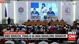 247K views · 2.1K shares | ATM: Proclamation of Senator-elect Imee Marcos and other winners in the May 13 elections ongoing at the Philippine International Convention Center Video clip courtesy of CNN Philippines | Senator Imee R. Marcos | Facebook