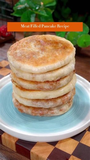 Meat stuffed pancakes recipe #chineserecipes #pancakes