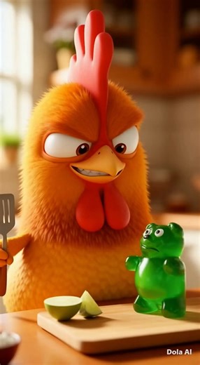 Hola Pollo y Osito Gominola: Canción Divertida
