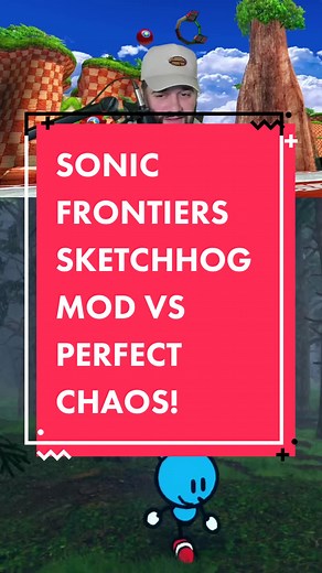 Sonic Frontiers SketchHog Mod vs Perfect Chaos!