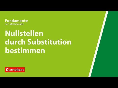 Nullstellen durch Substitution bestimmen | Fundamente der Mathematik | Erklärvideo