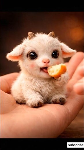 “Tiny Baby Goat Eating Apple from Human Hand 🐐🍎 | Adorable Feeding Moment!”