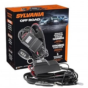 Sylvania Remote Control Single Output LED Wiring Harness - 12V, 24V On Off Switch Power Relay Blade Fuse - Off Road Driving LED Work Lights (1 PC)
