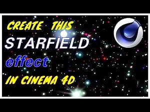 Create this amazing starfield effect in Cinema 4D from scratch. | Full tutorial !