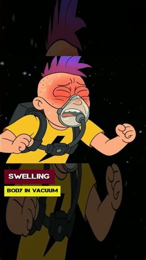 Swelling. Body in vacuum