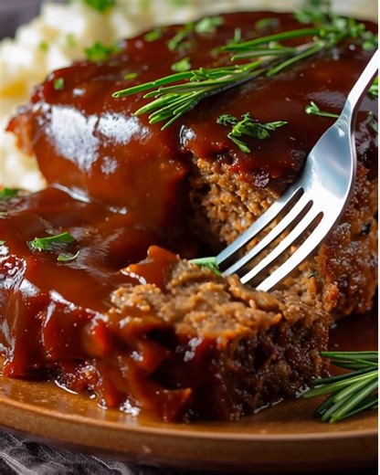 Classic Meatloaf with Brown Gravy Ingredients: 1 ½ pounds ground beef (80/20) 1 cup breadcrumbs 1 small onion, finely chopped 1 cup milk 2 large eggs ...... Full Recipe in Coʍmеոτ 💬 | The Saucy Plate