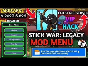 The Ultimate Stick War Legacy Mod Menu v2023.5.826 Released!