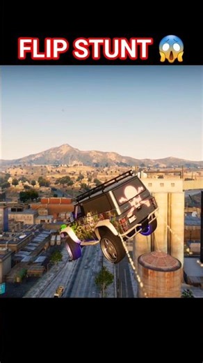 This GTA 5 Monster Truck Defied Gravity 😱 #GTA5#GTA5Stunts#GTAVShorts#MonsterTruck