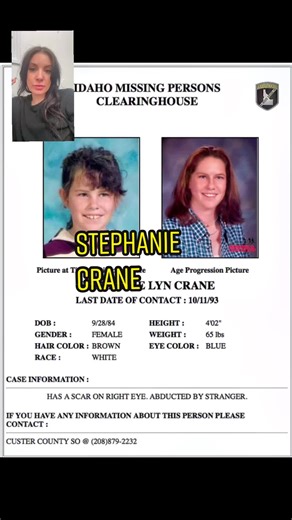 EP 88: Stephanie Crane #missingperson #missingpersonsreport #idaho #challisidaho #tips #helpfindher #truecrime #truecrimetiktok #missingpeople #idahocheck #suspects #sus
