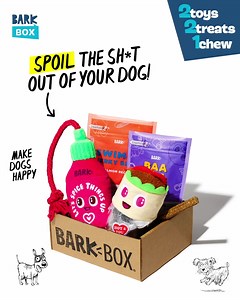Your dog is one-of-a-kind. So is every BarkBox. Every month, we curate an original box of our toys and treats just for them and deliver it free to your door. Join now and let’s celebrate your unique pup. | BarkBox