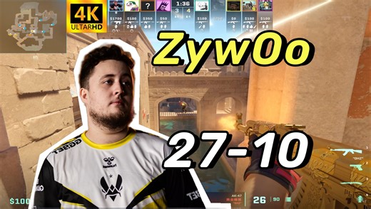 载物ZywOo与好朋友们一起五黑丨2024.3.1丨CS2 DEMO P0V/第一视角