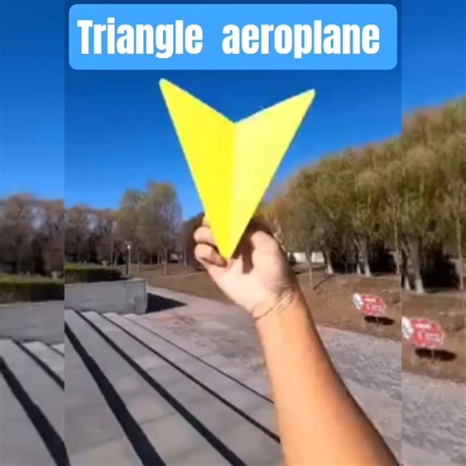 how to make a easy paper triangle aeroplane ✈️ youtube short# video plzzz subscribers