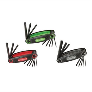 SAE/Metric/Star Folding Hex Key Set, 3-Piece
