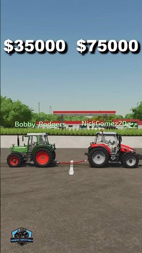 $1,000 vs $100,000 Tractor Tug of War | Farming Simulator 25