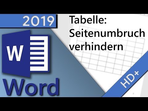 Word Table: Prevent / Remove Page Breaks in 1 MINUTE (HD 2019)