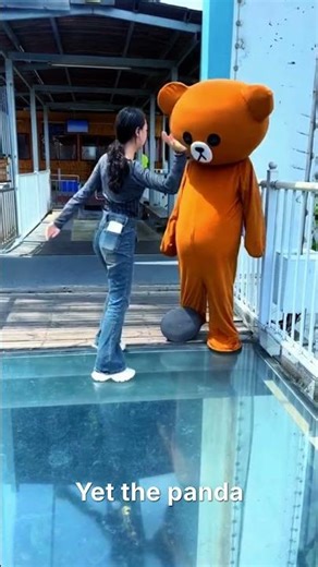 Scared Girl Gets Help From Panda