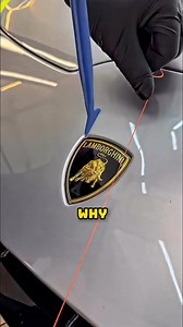 Replacing a Lamborghini Logo 😳 #lamborghini #expensive #usareels #facebookreel | Popular Shorts