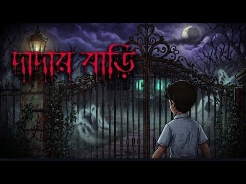 বৃষ্টির রাতে দাদার বাড়ি।।Horror Cartoon bangla। Bengali Ghost Stiry।BAMBOOS TV BANGLA HORROr