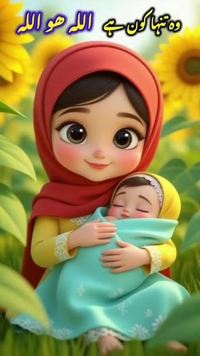 Woh Tanha Kon Hai | Allah Hu Allah Hu | Hasbi Rabbi Jallallah #shorts #baby #allah #islamicmusic