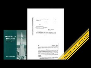 ديناميات الهياكل لهندسة الزلازل | Dynamics of Structures Theory and Applicatio
