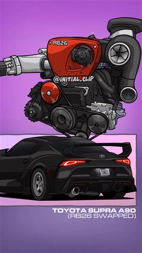 The heart of a Godzilla in the body of a MKV. This is the world’s first RB26-swapped Supra A90, and we’re taking you deep inside the build. Who needs a B58 when you’ve got the legendary scream of an RB? Check out our latest 3D animation breaking down how this iconic JDM heart transplant actually fits. This isn’t just a swap; it’s a statement. Engine Animation specially made for @_tukes__ Thanks for commission🫱🏼‍🫲🏽 #rb26 #nissan #gtr #r34 #supra #supramkv #a90 #gtr34 #skylinegtr #vspec #engin