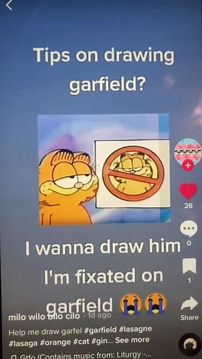 How to Draw a Stylised Garfield Tutorial