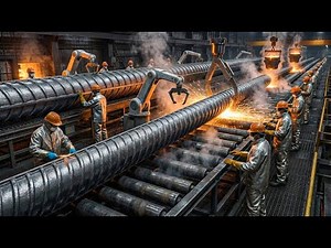 Inside a Real Steel Mill | How Scrap Metal Becomes Rebar Full Process 4K