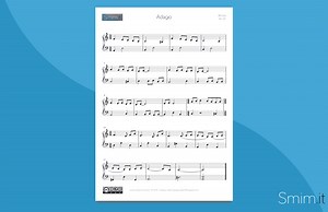 Adagio di Albinoni (spartito per pianoforte)