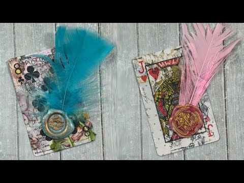 🃏Easy DIY Mini Cards You’ll Want To Try! Playing Cards #mixedmedia