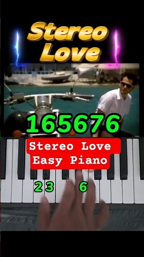 Stereo Love Easy Piano Tutorial #shorts #stereolove