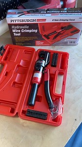 Make fast, secure wire-crimping connections with this Pittsburgh Hydraulic Wire Crimping Tool. Priced at only $69.99! #HarborFreight #automotive #wirecrimping | Harbor Freight