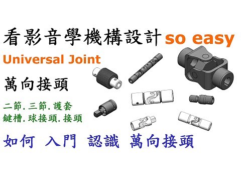 機構 | 機械 | 結構 教學-萬向接頭認識篇-如何入門認識萬向接頭種類與相關用途(二節.三節.球接頭.關節.套筒)[中英字幕]