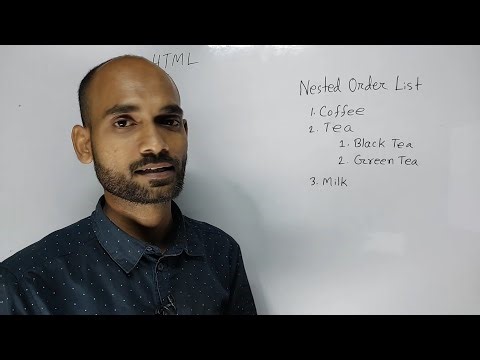 HTML Nested List || HSC ICT চতুর্থ অধ্যায়